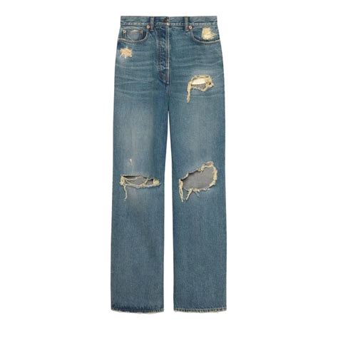 immagini con pantalone gucci strappati|jeans strappati stile.